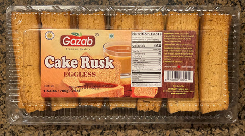 Gazab Cake Rusk (EGGLESS) 700G