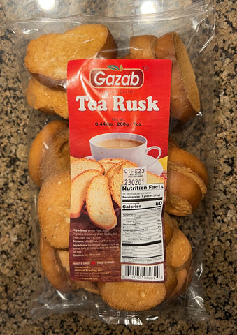 Gazab Tea Rusk 200G (Low Sugar)