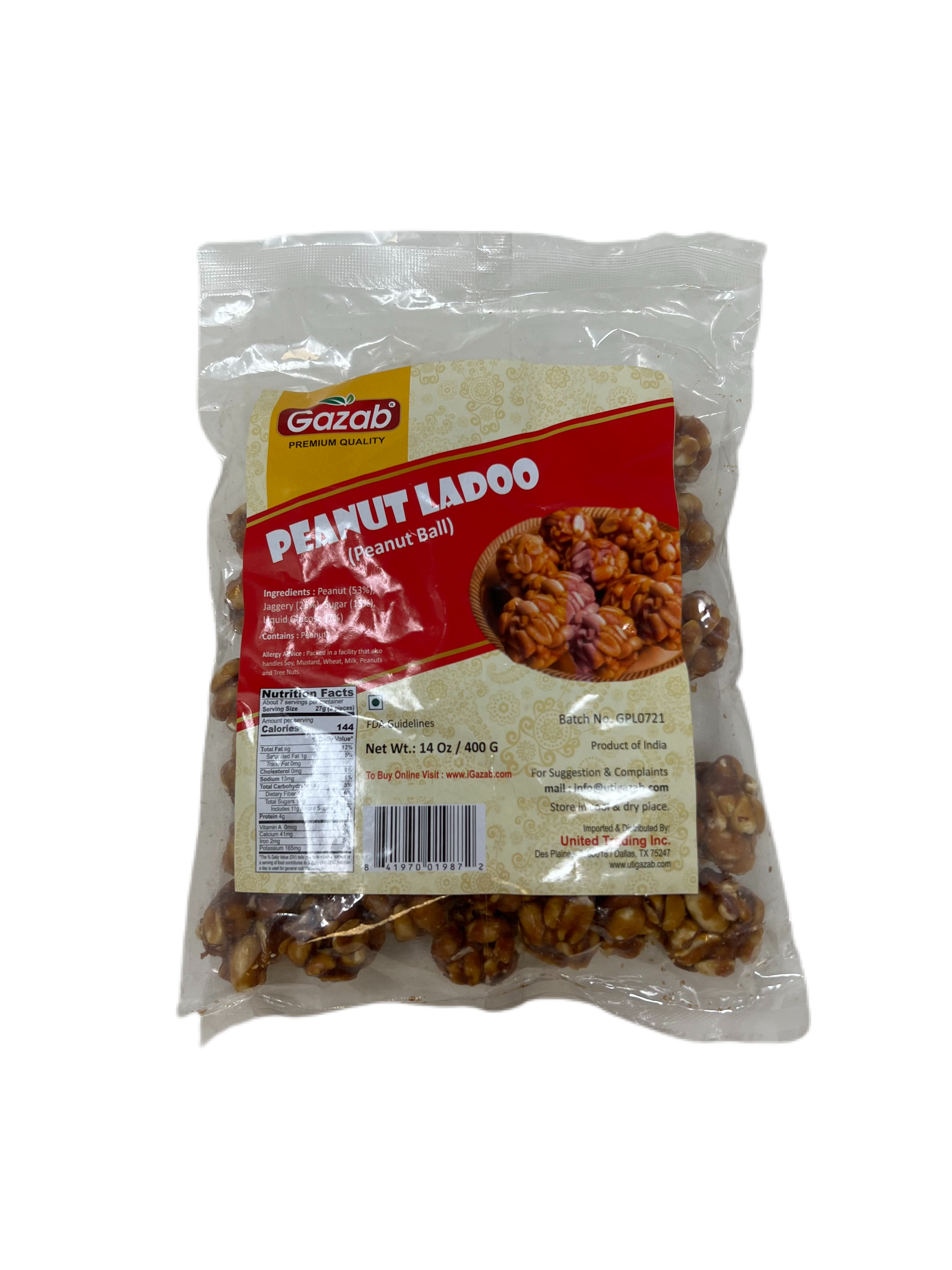 Gazab Peanut Ladoo 400G